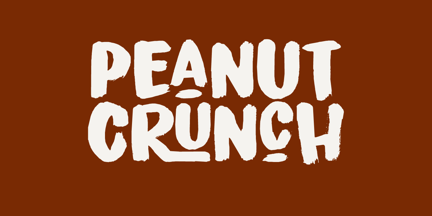フォント Peanut Crunch