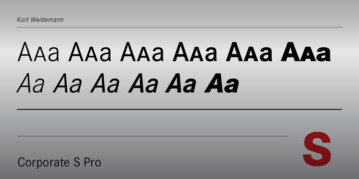 フォント Corporate S Pro