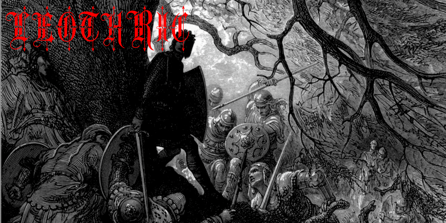 フォント Leothric