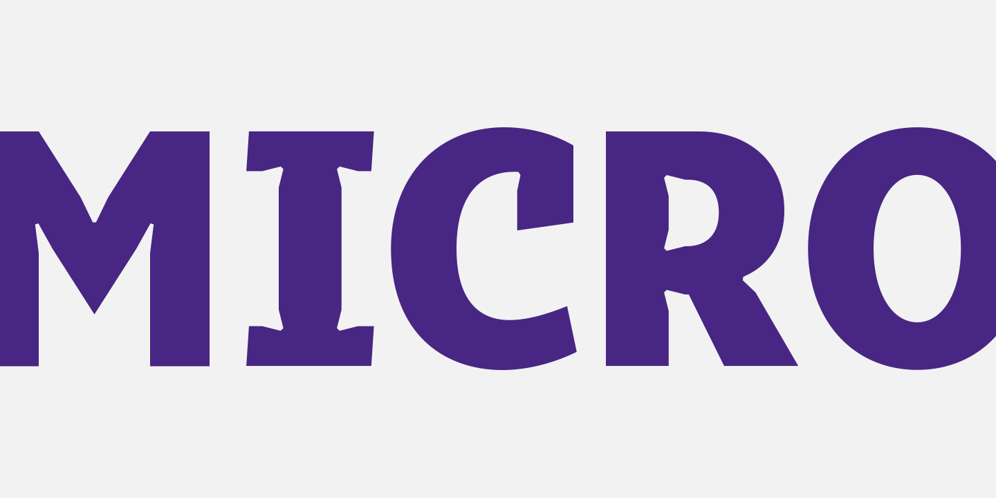 フォント Tabac Micro