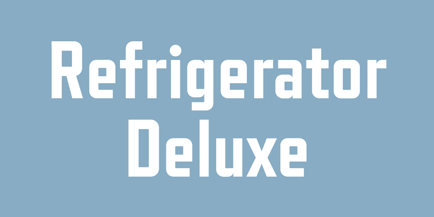 フォント Refrigerator Deluxe