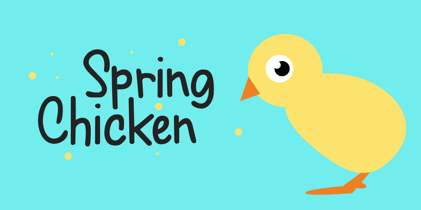 フォント Spring Chicken