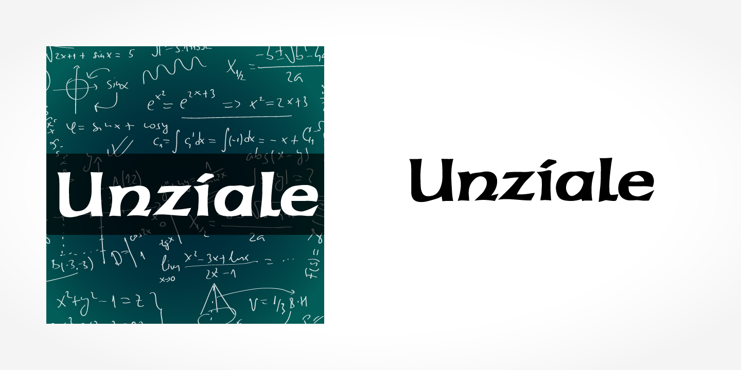 フォント Unziale