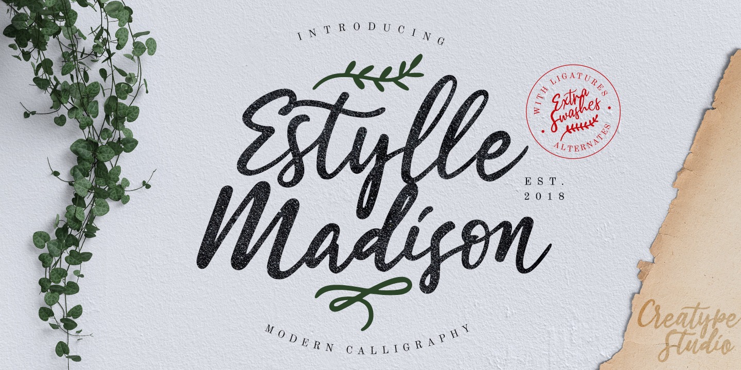 フォント Estylle Madison