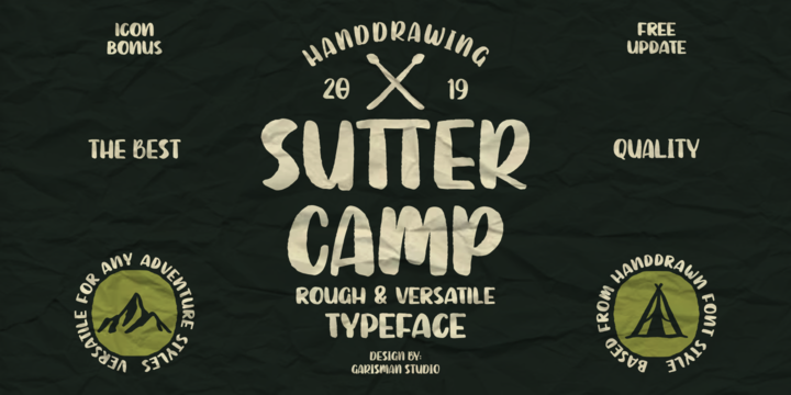 フォント Sutter Camp