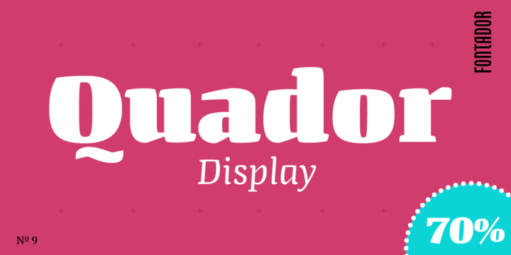 フォント Quador Display