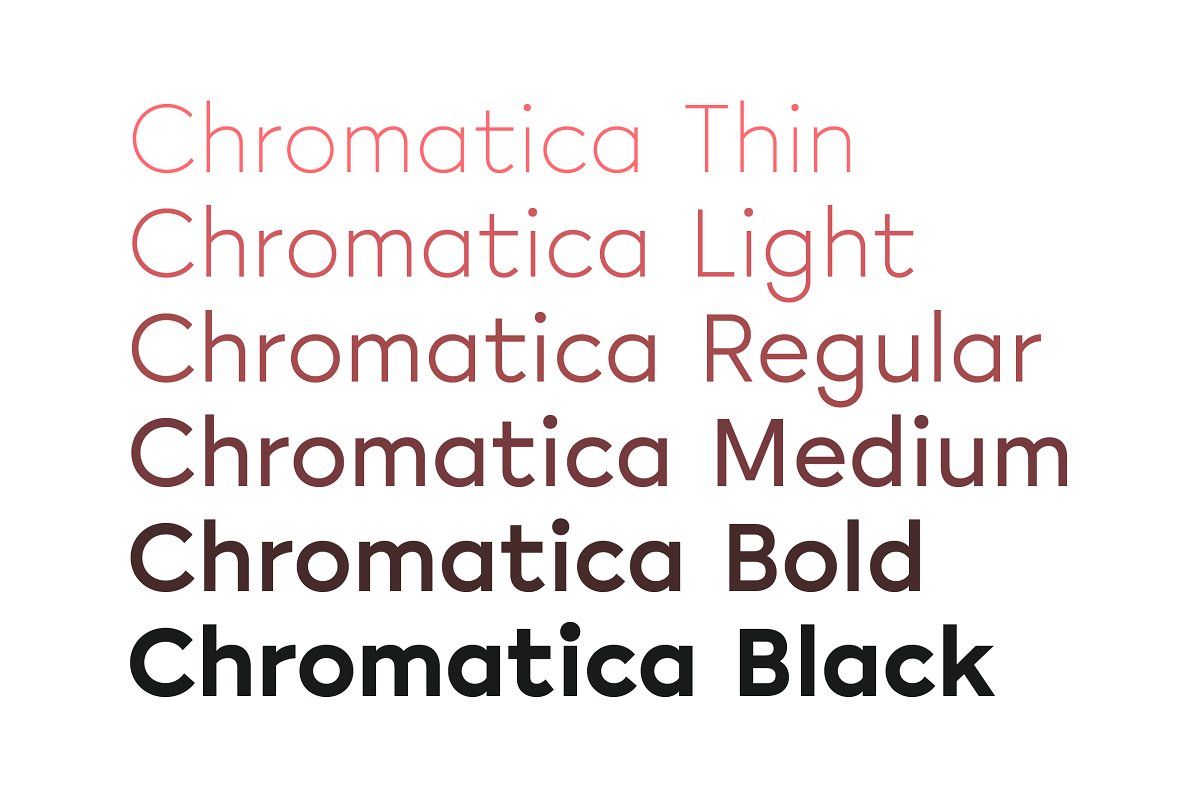 フォント Chromatica