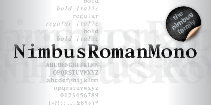 Nimbus Roman Mono