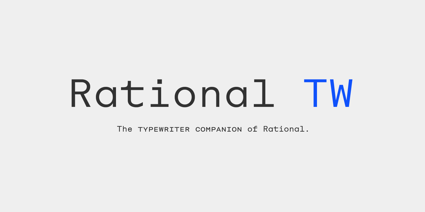 フォント Rational TW