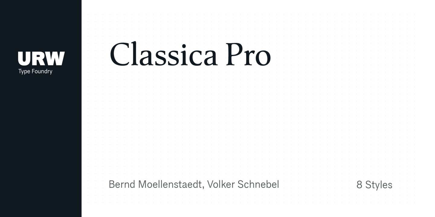 フォント Classica Pro