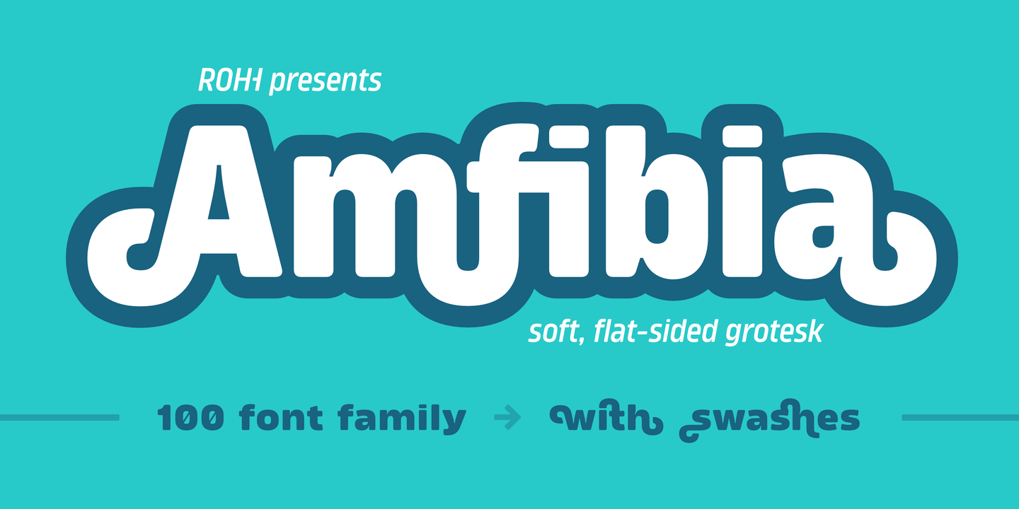 フォント Amfibia