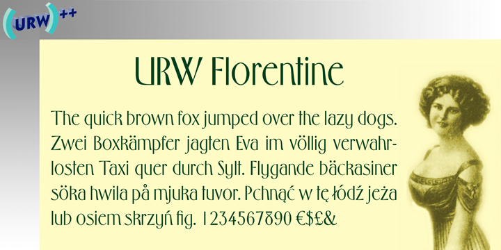 フォント Florentine