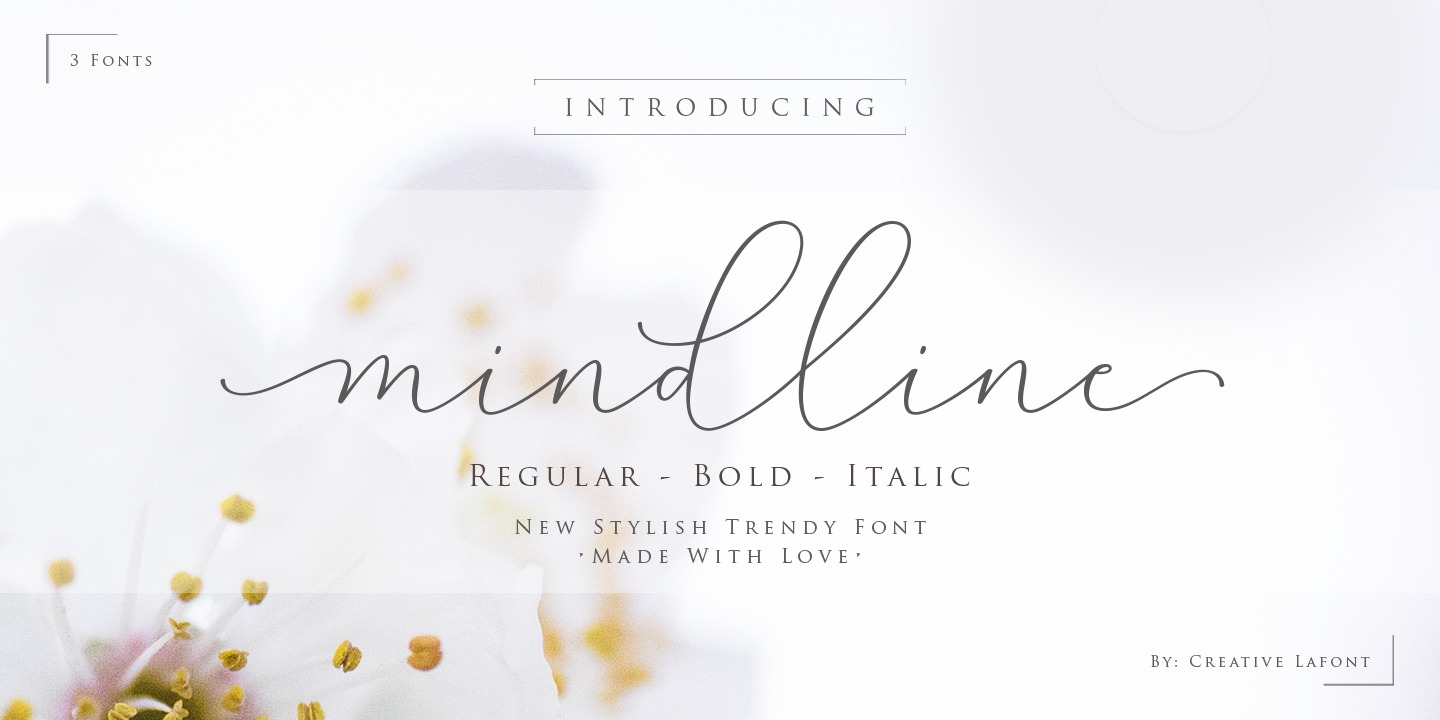 フォント Mindline Script