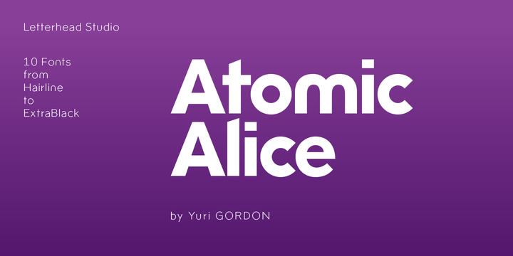 フォント Atomic Alice