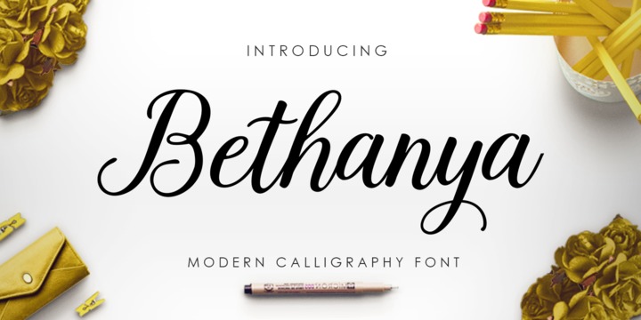 フォント Bethanya