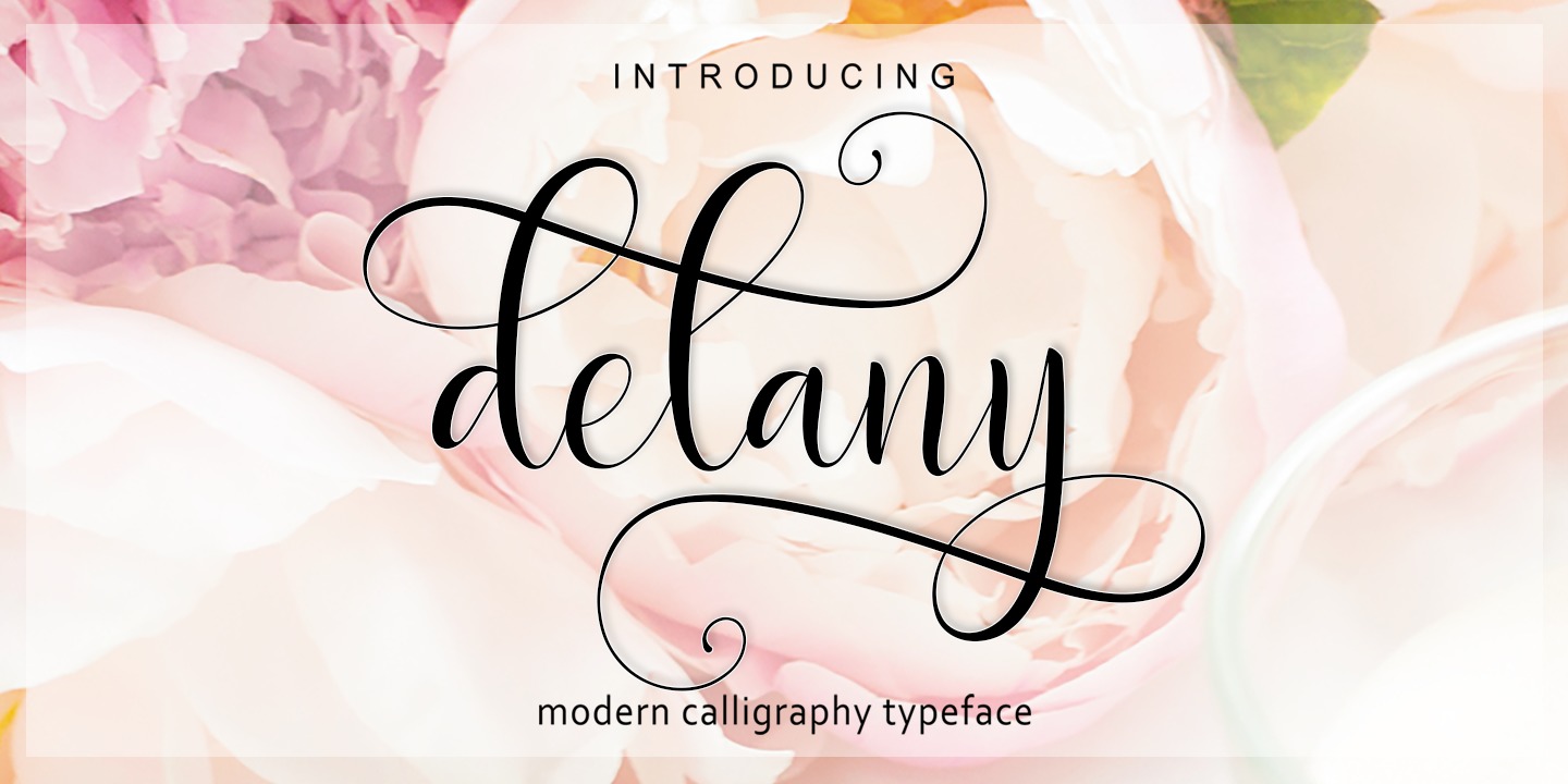 フォント Delany Script