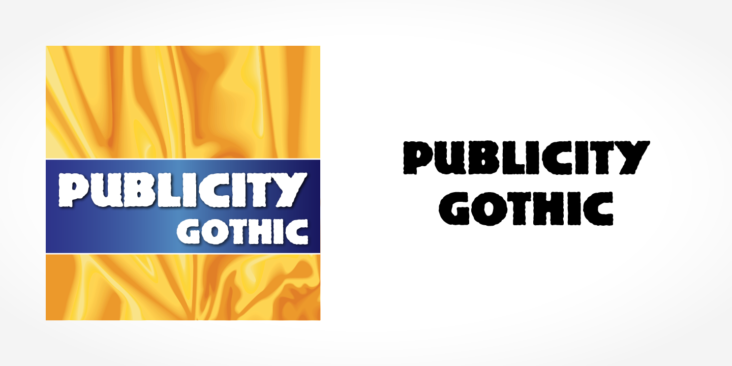 フォント Publicity Gothic
