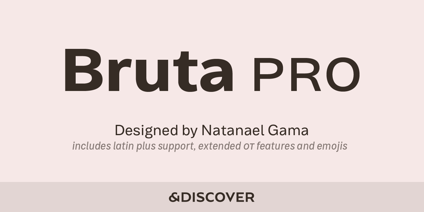 フォント Bruta Pro Regular