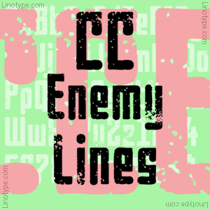 フォント Enemy Lines