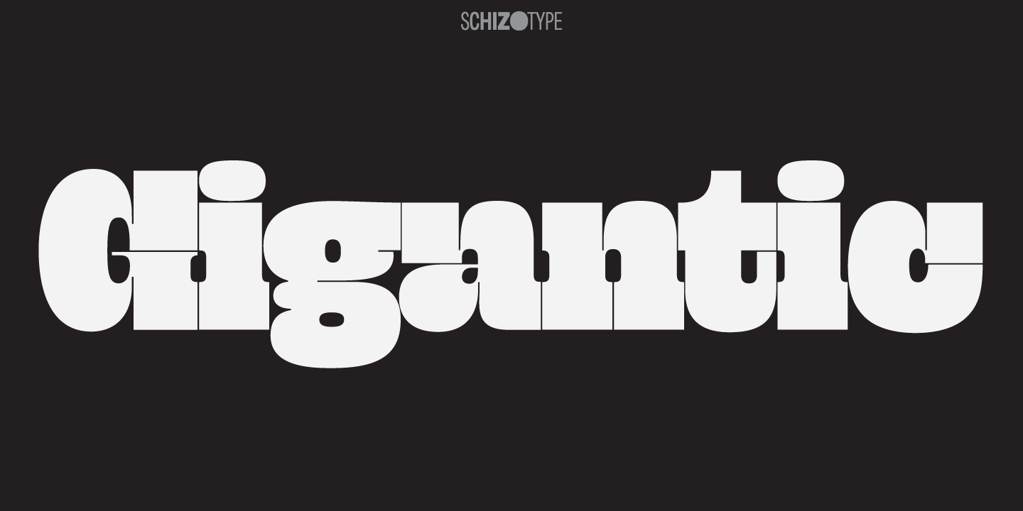 フォント Gigantic