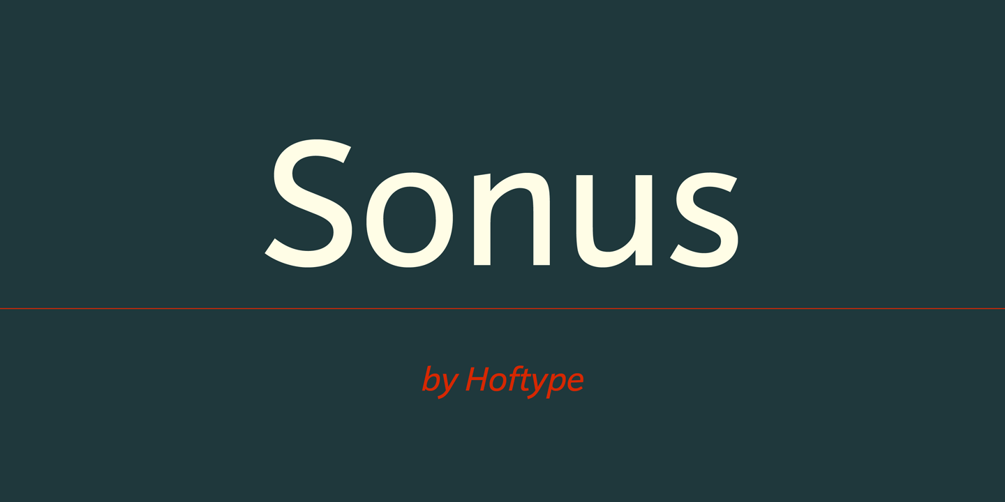 フォント Sonus