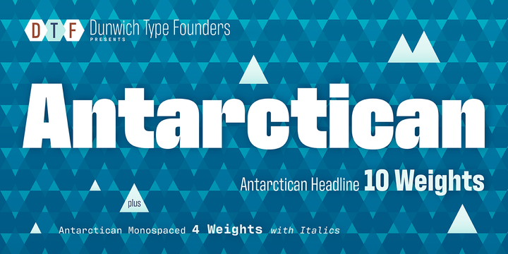 フォント Antarctican Headline