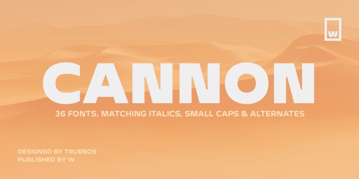フォント Cannon