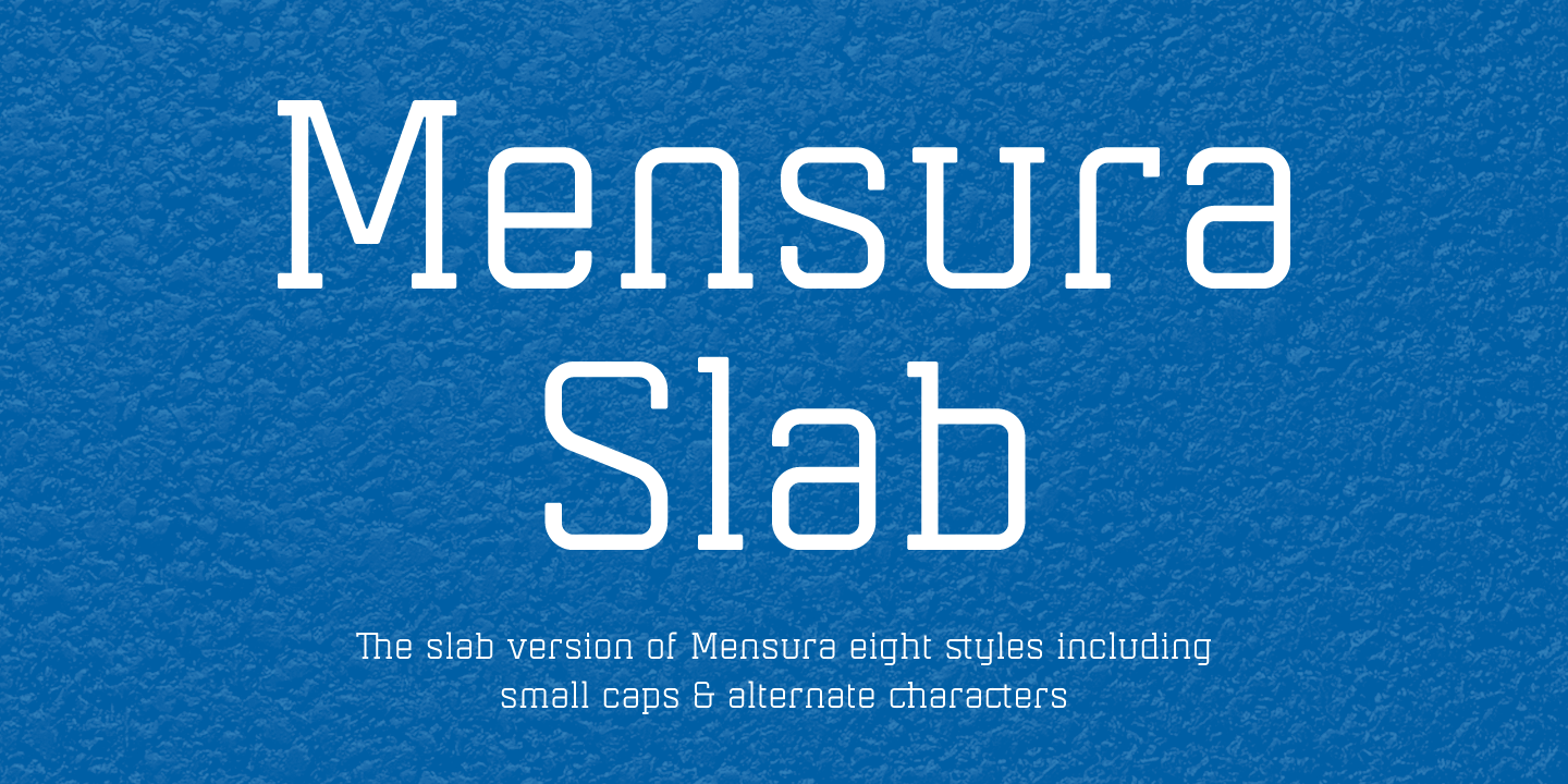 フォント Mensura Slab