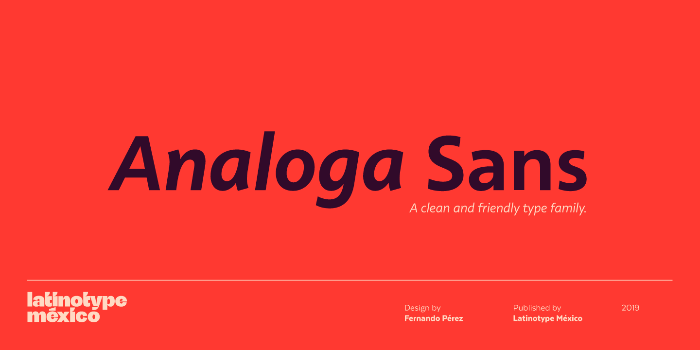 フォント Analoga Sans
