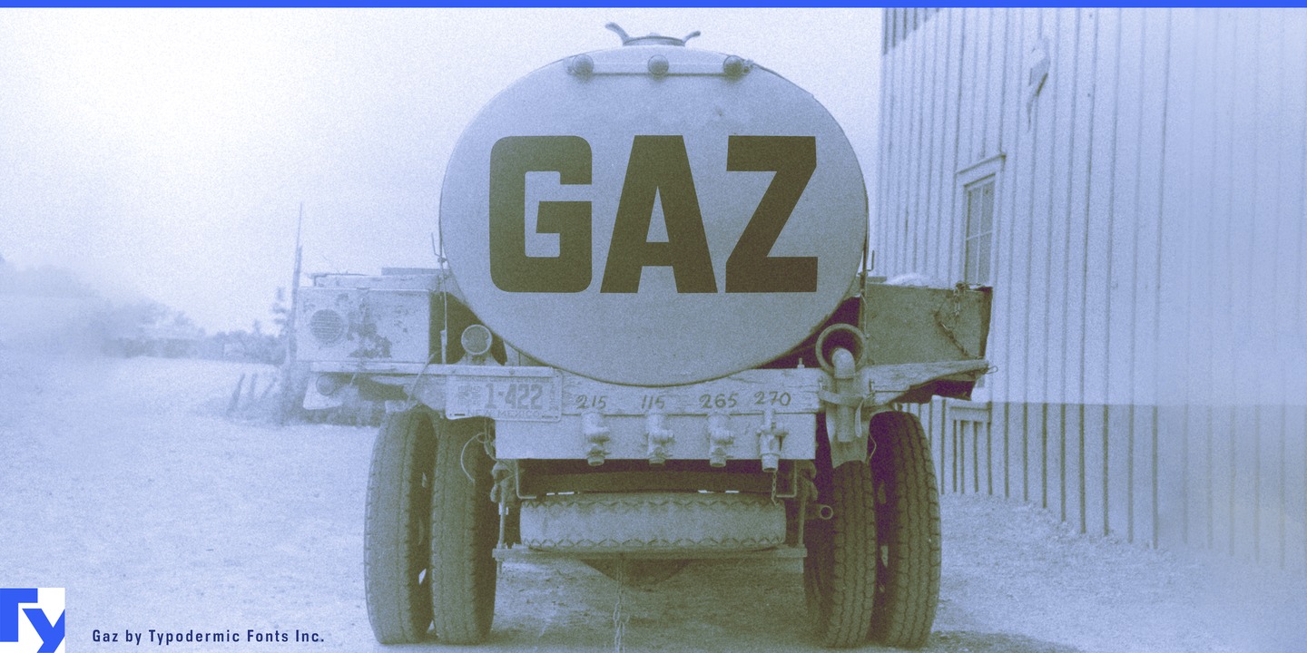 フォント Gaz