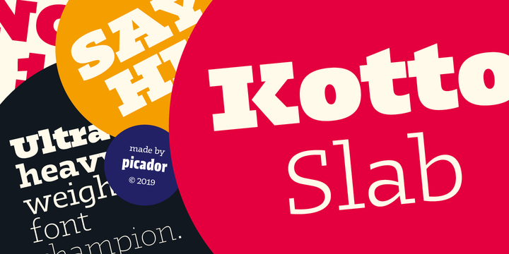 フォント Kotto Slab