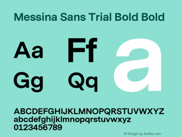 フォント Messina Sans