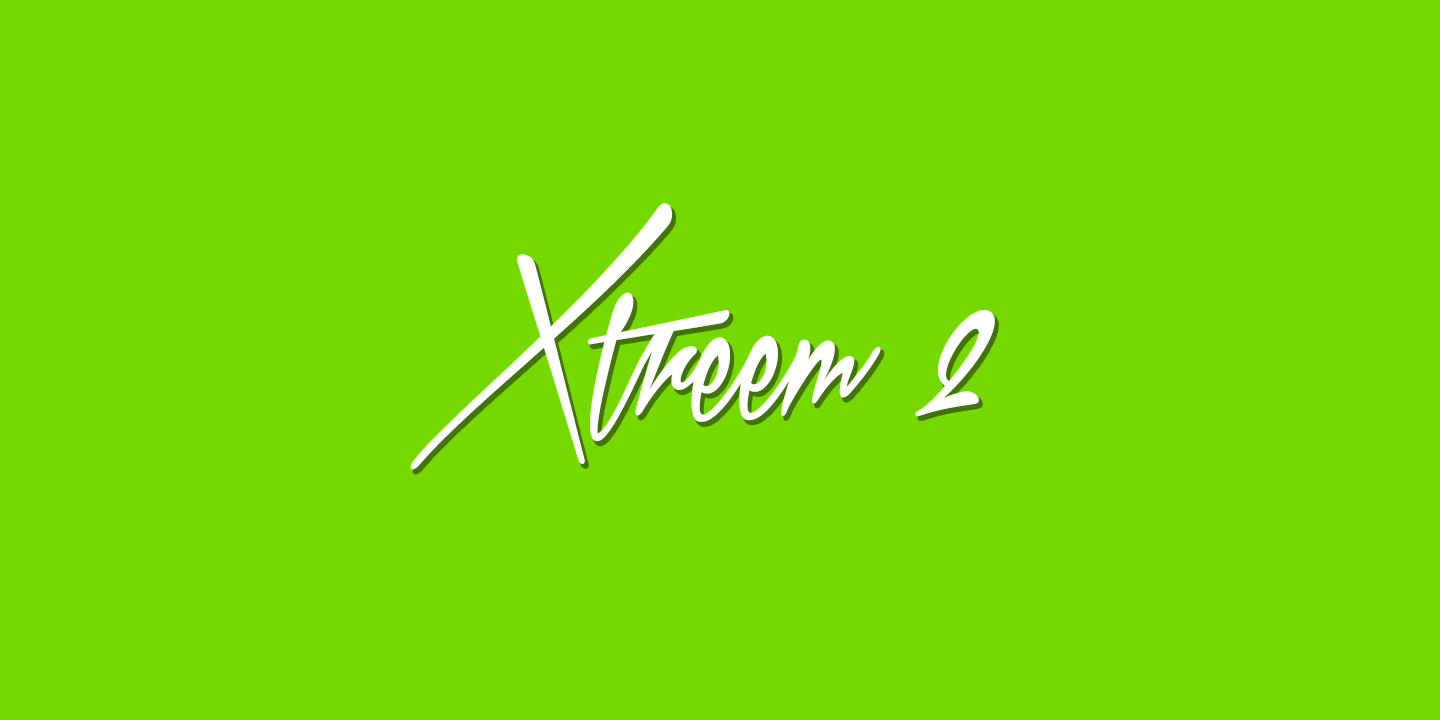 フォント Xtreem 2