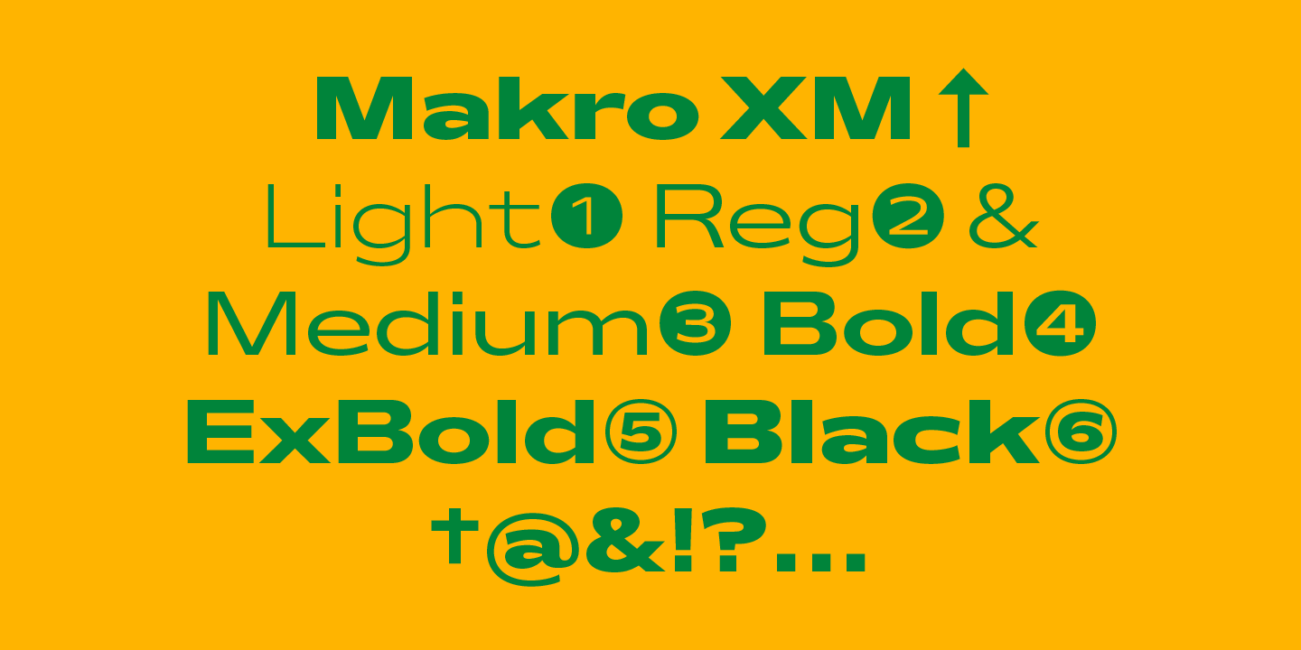 フォント Makro XM