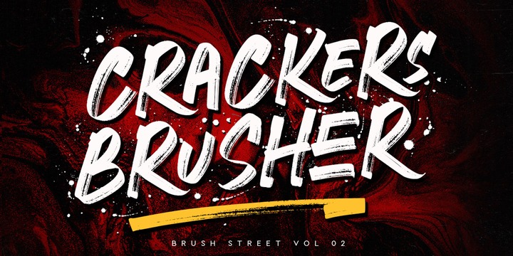 フォント Crackers Brusher
