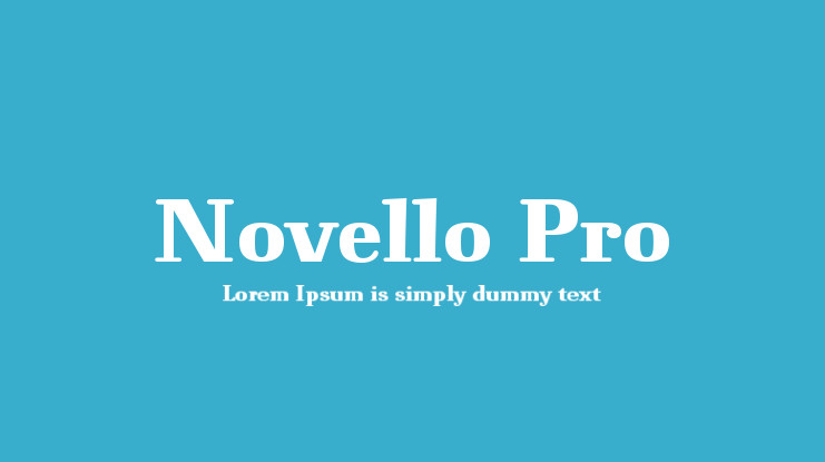 フォント Novello Pro