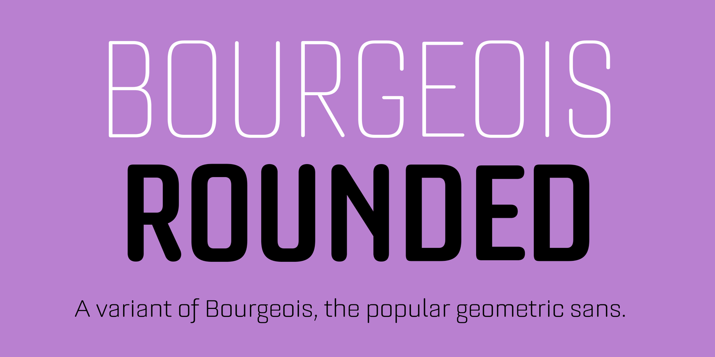 フォント Bourgeois Rounded