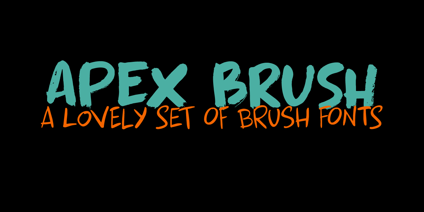 フォント Apex Brush