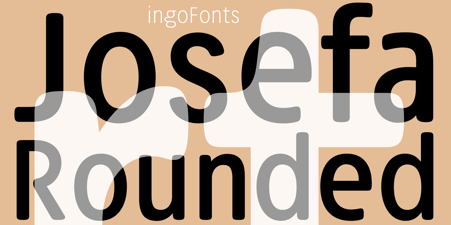 フォント Josefa Rounded Pro