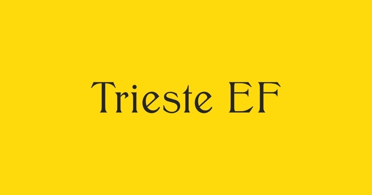 フォント Trieste EF