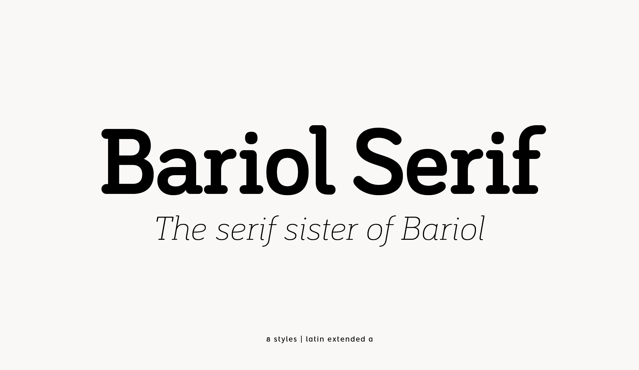 フォント Bariol Serif