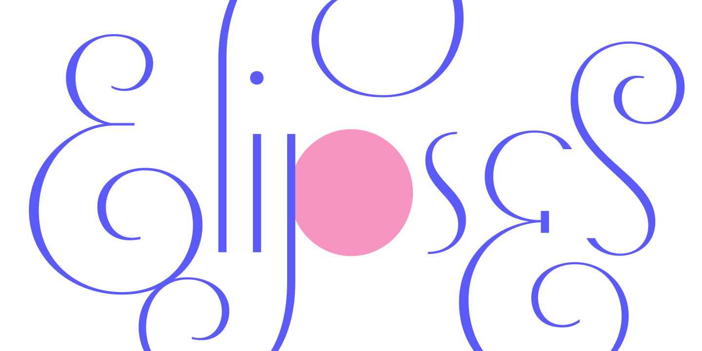 フォント Elipses