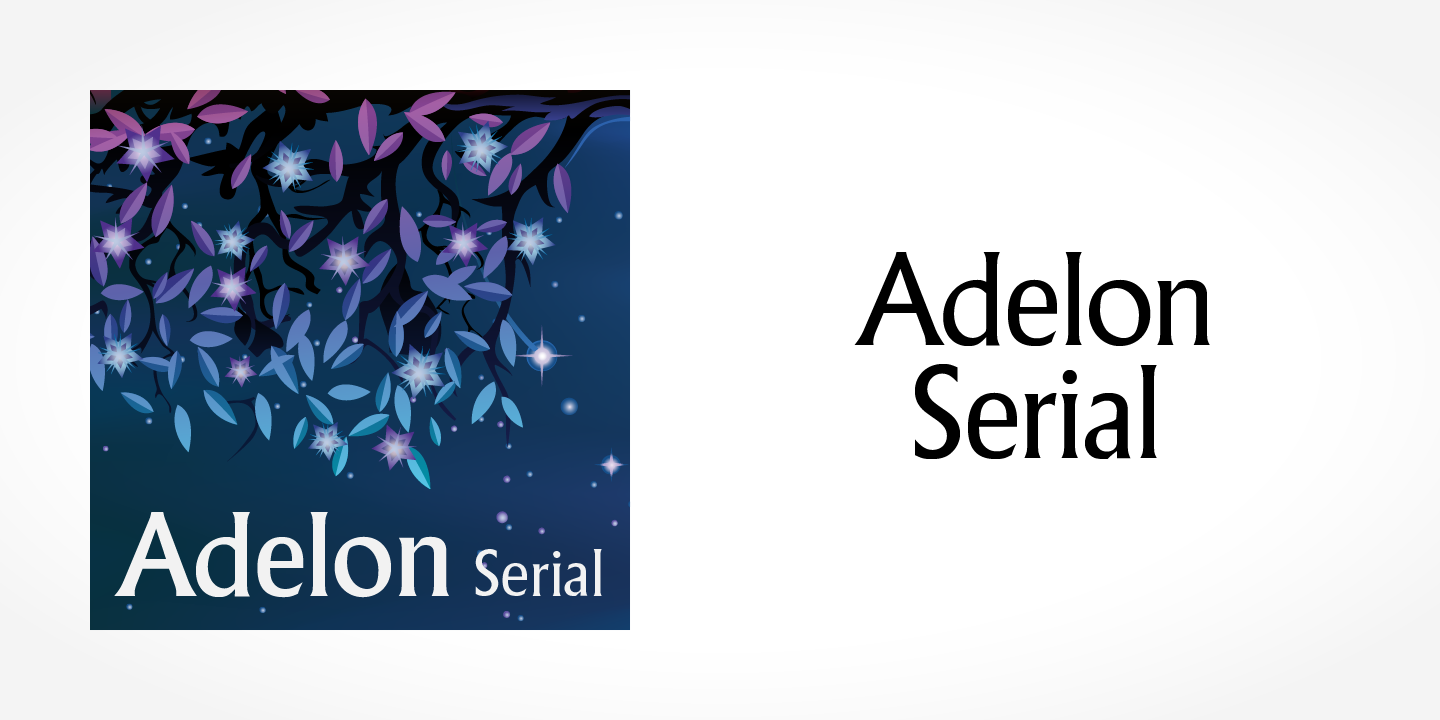 フォント Adelon Serial