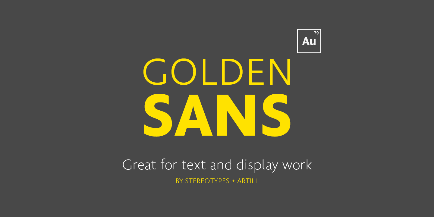 フォント Golden Sans