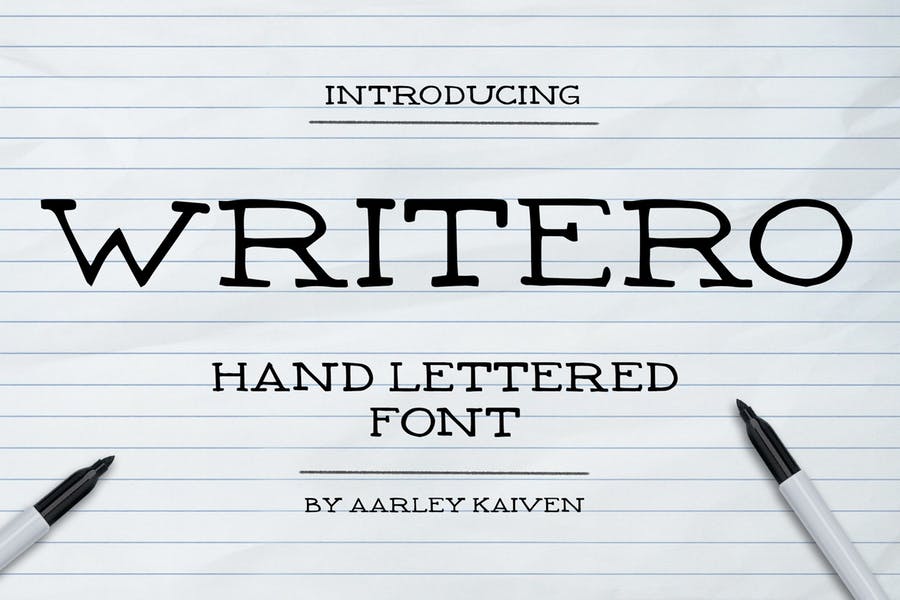 フォント Writero