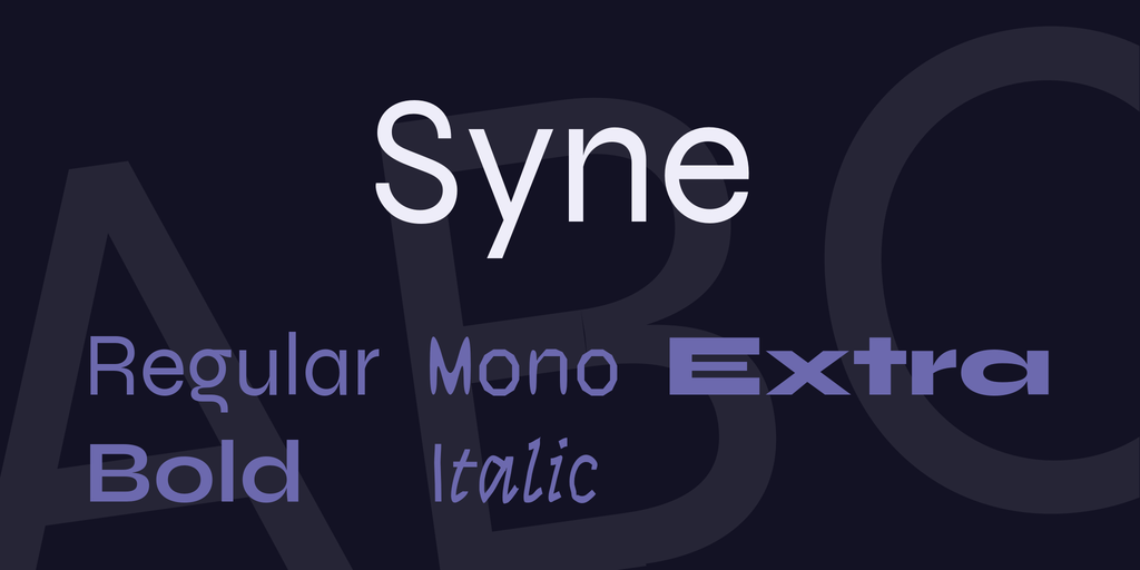 フォント Syne
