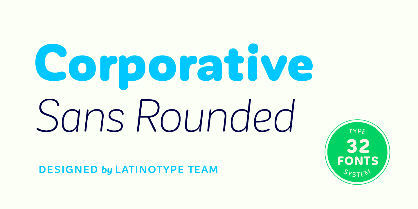 フォント Corporative Sans Rounded
