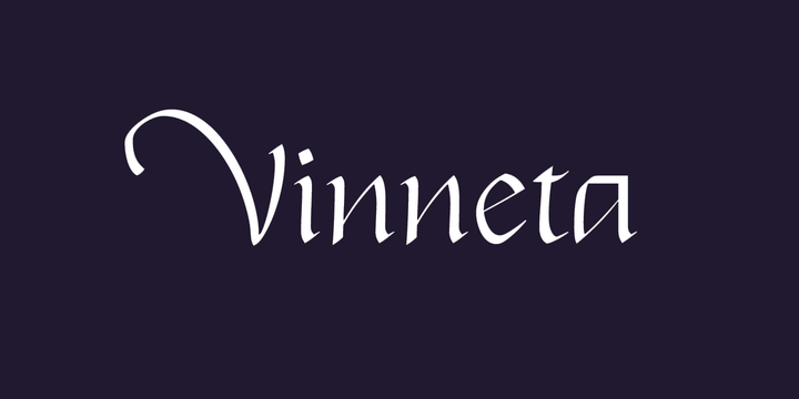 フォント Vinneta