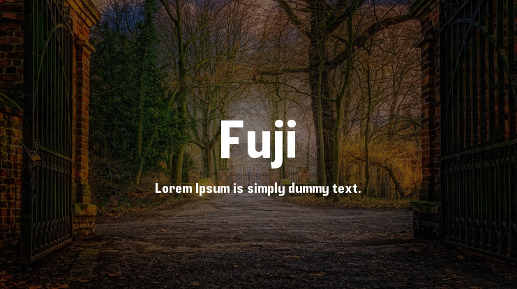 フォント Fuji