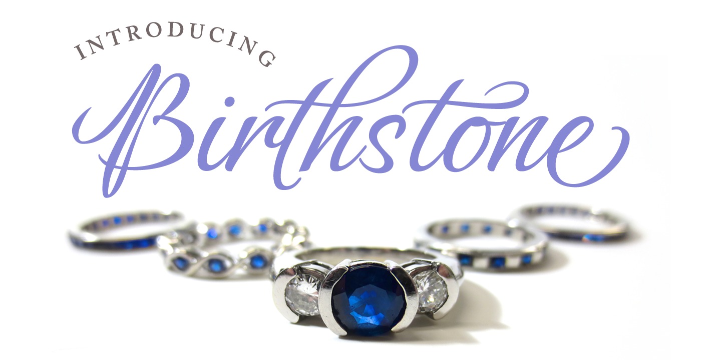 フォント Birthstone